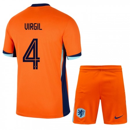 Dječji Nogometni Dres Nizozemska Virgil 4 Domaći Euro 2024 Dječji Nogometni Dres Nizozemska Virgil 4 Domaći Euro 2024